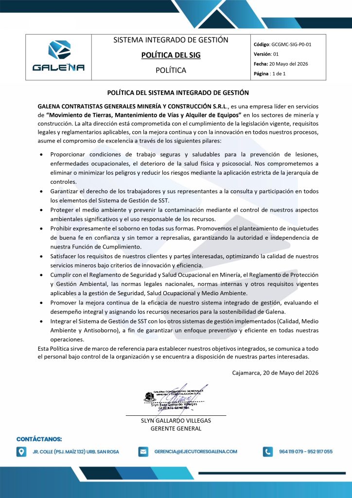 gcgmc sig po 01 politica del sistema integrado de gestiÓn ver.01 page 0001